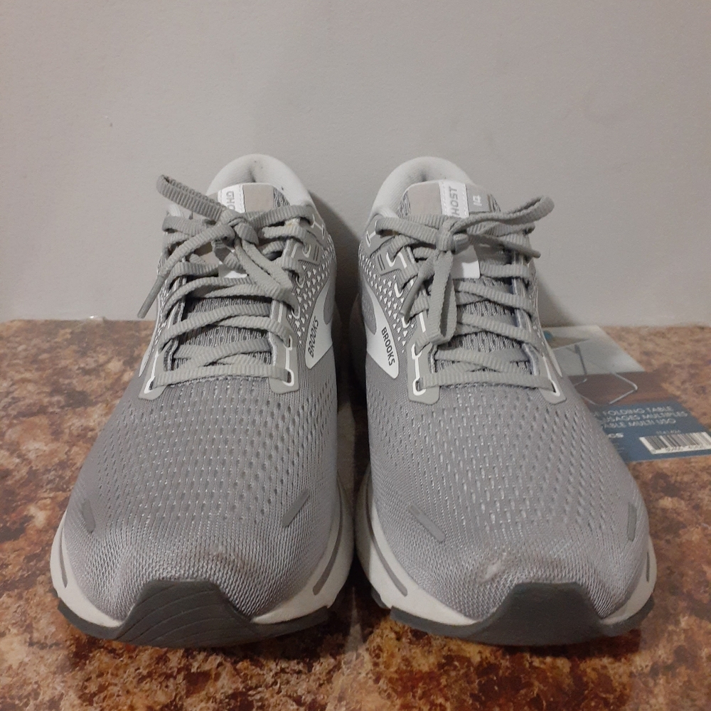 Brooks Ghost 14 Men's Size 12 Gray Wide Alloy Sneakers